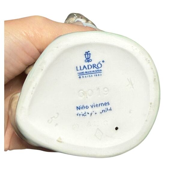 LLADRO‎ Friday’s Child Figurine Retired #6019 Boy Puppies Dogs 1993 Nino Viernes - Picture 16 of 16